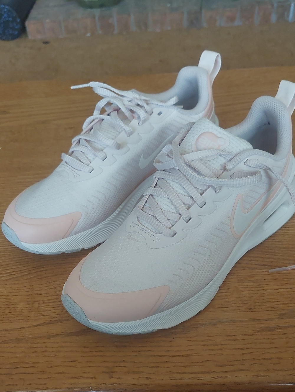 Nike Women’s Air Max Running Sneakers in Light Pink and White